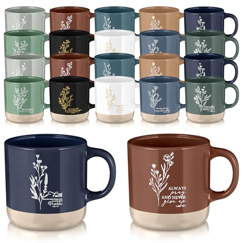 20 Pcs Christian Mugs Bulk for Women Gifts (20 Count)