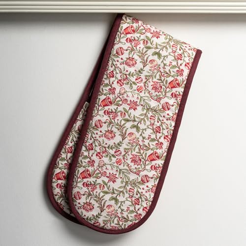 Double Oven Mitts 100% Cotton Double Oven Glove