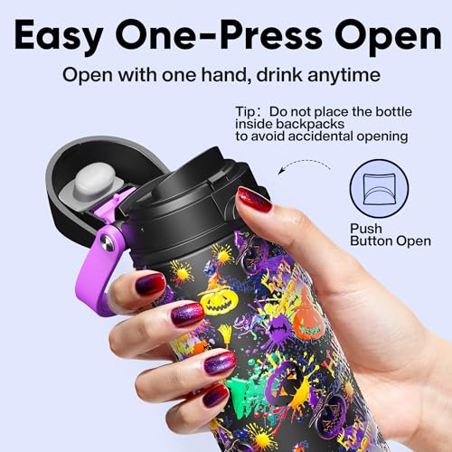 Insulated Water Bottle with Straw