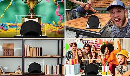 Clear Hat Display Case Acrylic Baseball Cap Holder Stand