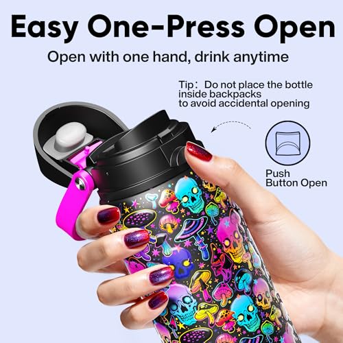 Insulated Water Bottle with Straw