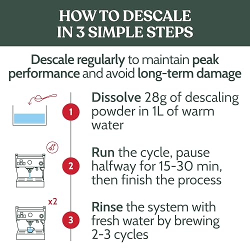 Professional Espresso Machine Descaling Powder (21.16 Ounce)