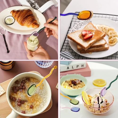 5 Pieces Glass Spoons (5 Count)