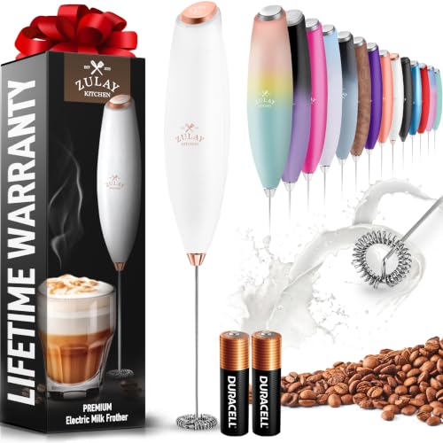 Zulay Powerful Milk Frother for Coffee with Upgraded Titanium Motor