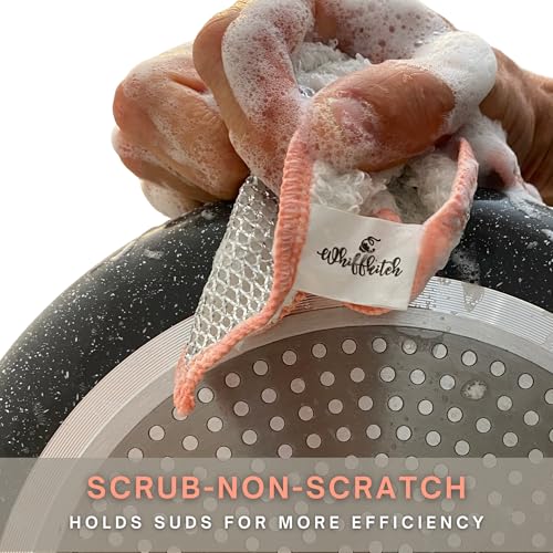 Scrubbing Dishcloths 2ply Mesh Scrub Reusable Dishrag 6pk 6x7in