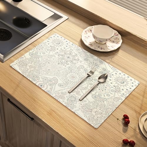 Dish Drying Mat Absorbent Soft Diatomite Coffee Mat