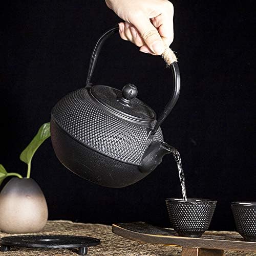 Black Cast Iron Teapot