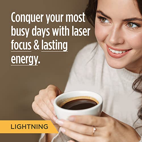 Lightning 2X Caffeine Dark Roast Coffee Pods (32 Count)