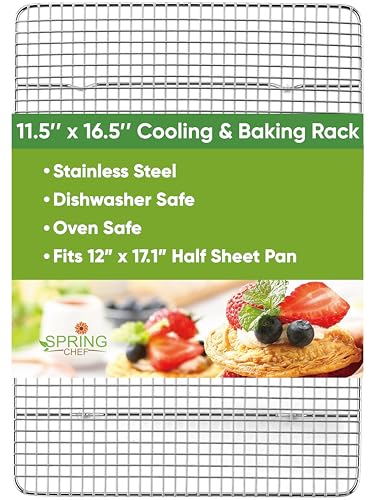11.5" x 16.5" Stainless Steel Cooling Rack for Cooking & Baking