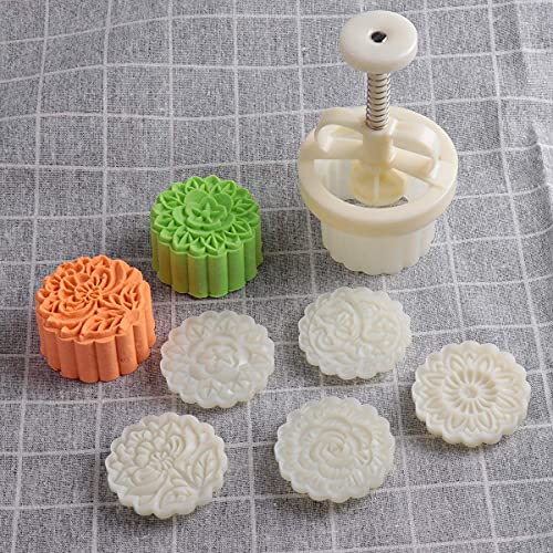 Cookie Stamp Mooncake Mold Set (5 Count)