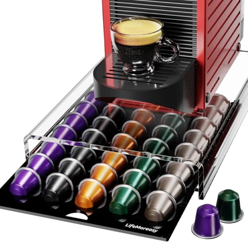 Acrylic Coffee Pod Holder for Nespresso OriginalLine Capsules