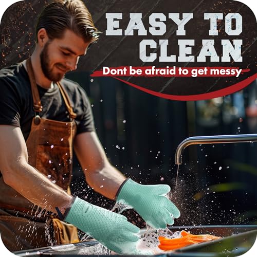 S Silicone Smoker BBQ Gloves (2 Count)