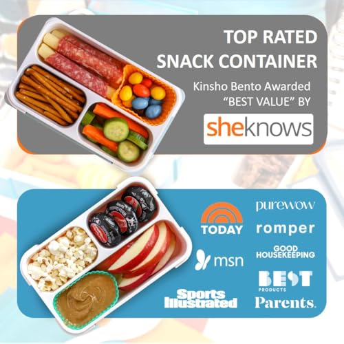 Small Snack Box Container for Kids Toddlers (2 Count)