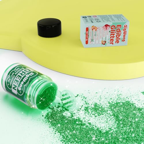 Green Edible Glitter