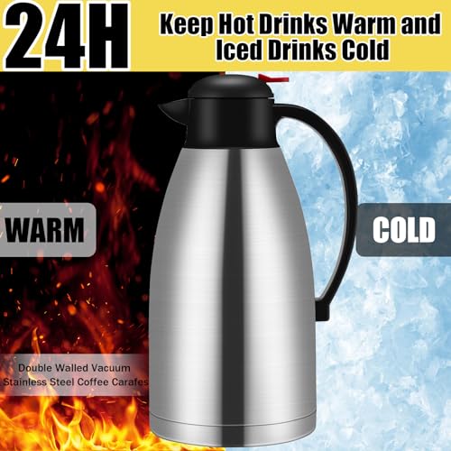 2 Pcs 102 oz Stainless Steel Thermal Coffee Carafe (2 Count)