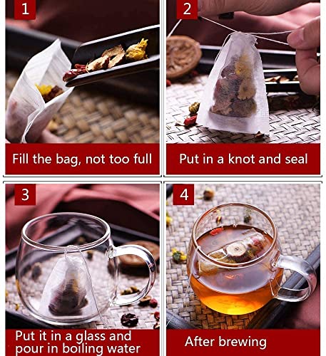 400pcs Disposable Tea Bags for Loose Leaf Tea (400 Count)