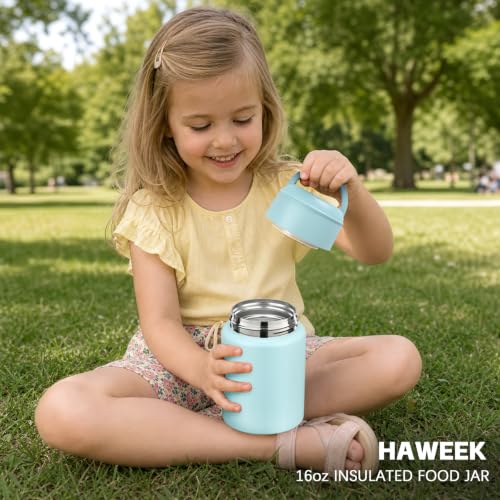 16oz Insulated Food Jar with Spoon