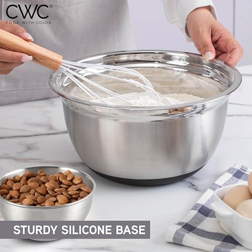 Stainless Steel Mixing Bowls Set with Lids
