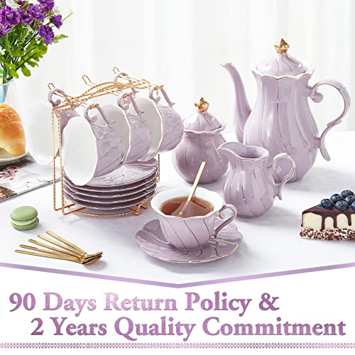 22 pcs Porcelain Tea Set for 6
