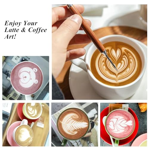 3 PCS Latte Art Pen Cinnamon Pen for Coffee (3 Count)