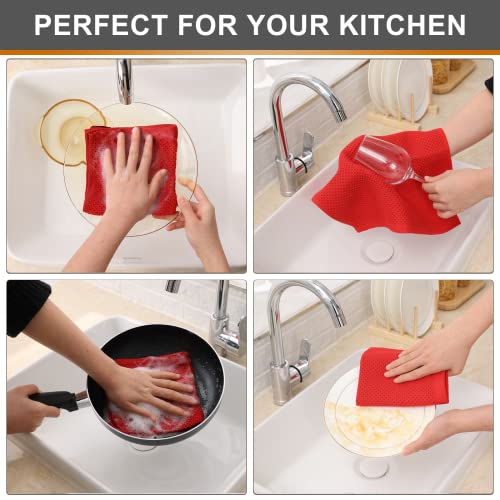 100% Cotton Kitchen Dish Cloths (6 Count)