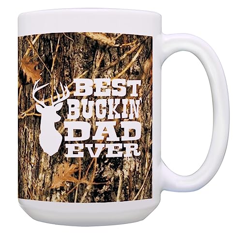 Best Buckin Dad Ever Camo 15oz Coffee Mug