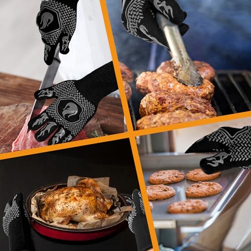 BBQ Gloves 1472F Heat Resistant Non (2 Count)