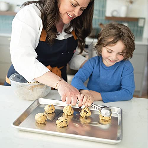 Quarter Sheet Baking Pan Aluminum Nonstick Oven Safe Set 2 (2 Count)