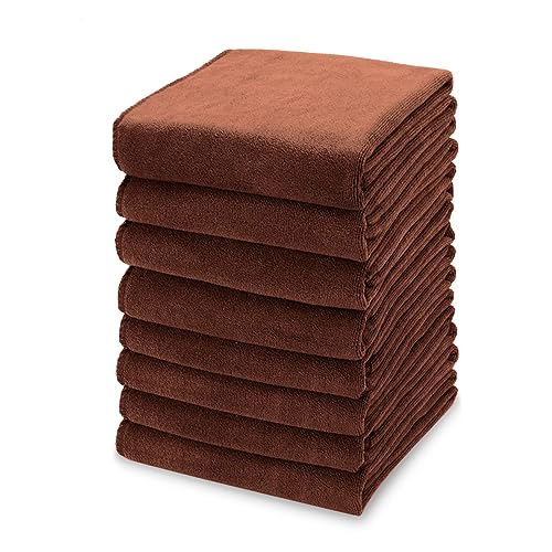 Microfiber Kitchen Dish Towels for Washing Dishes 8 Pack (8 Count)