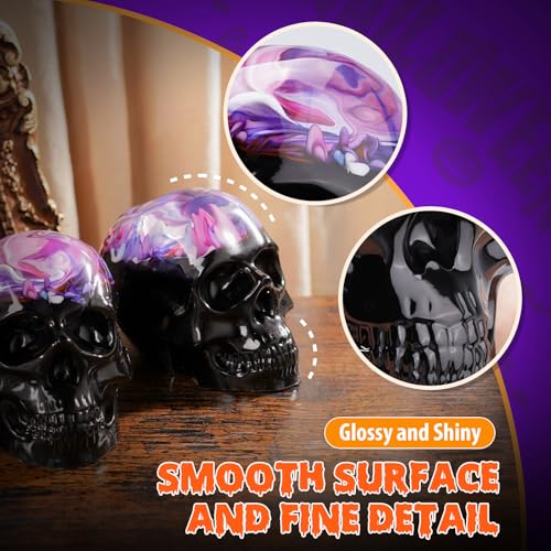 3D Skull Resin Molds (4 Count)