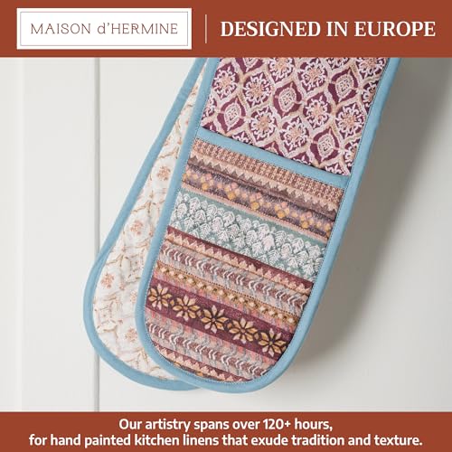 Double Oven Mitts 100% Cotton Double Oven Glove