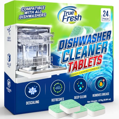 Dishwasher Cleaner & Deodorizer Tablets (24 Count)