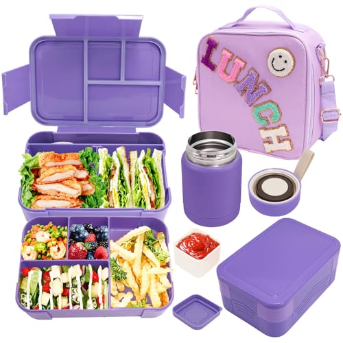 Preppy Lunch Box for Girls with 10oz Thermo