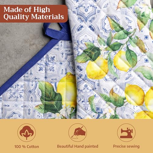 100% Cotton Oven Mitt & Pot Holder Set (2 Count)