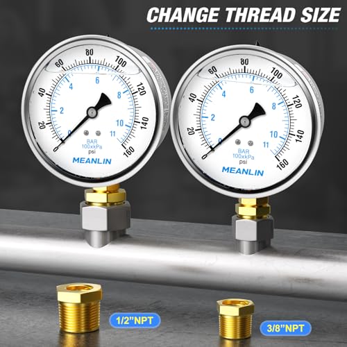 0~160Psi Stainless Steel 1