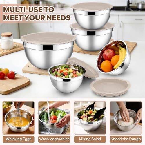 Mixing Bowls with Lids Set (5 Count)