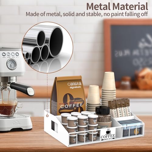 Metal Coffee Station Organizer for Countertop