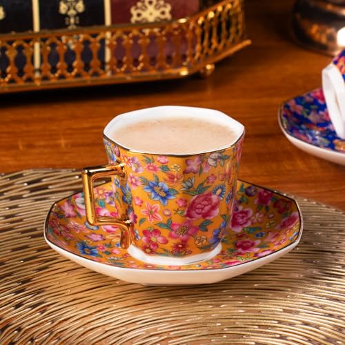 Tea Cup and Saucer (2 Count)