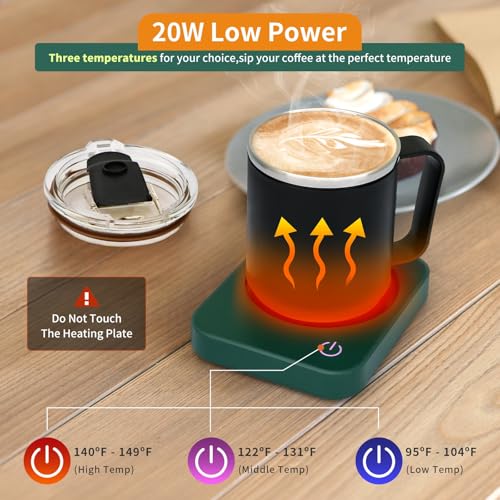 Coffee Mug Warmer Set with Auto Shut Off