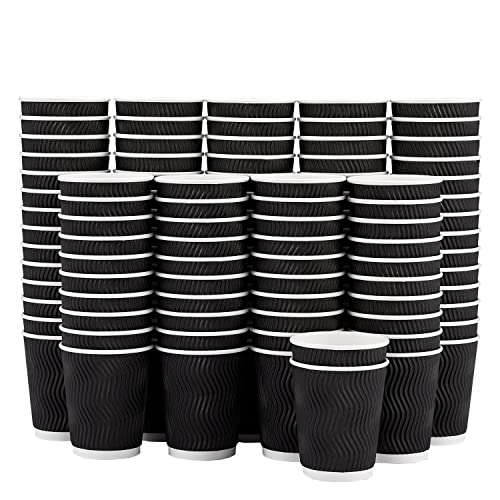 120 Pack 8 oz Disposable Coffee Cups (120 Count)