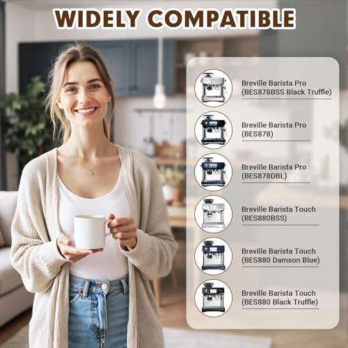 4 Pack Replacement Water Filter for Breville Barista Touch Espresso Machine