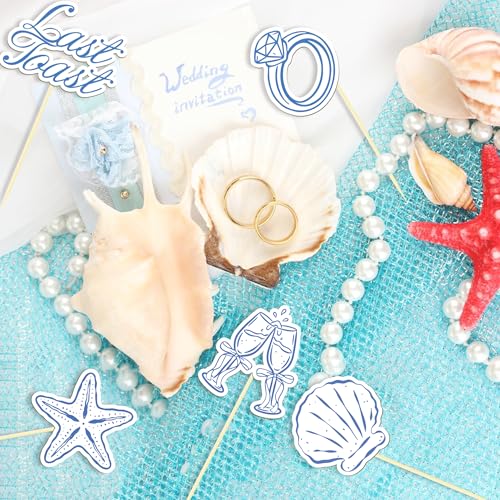 Last Toast on the Coast Cupcake Toppers (25 Count)