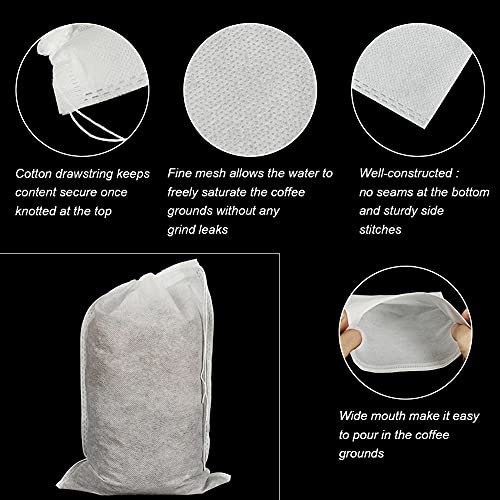 50pcs Disposable Cold Brew Bags 8x12 in for Home Coffee Brewing (50 Count)