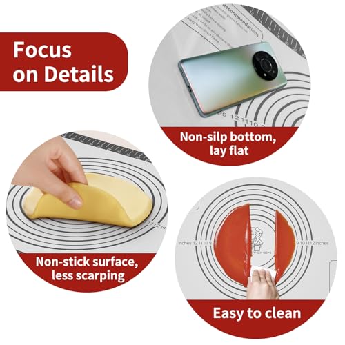 Silicone Pastry Mat for Dough Rolling