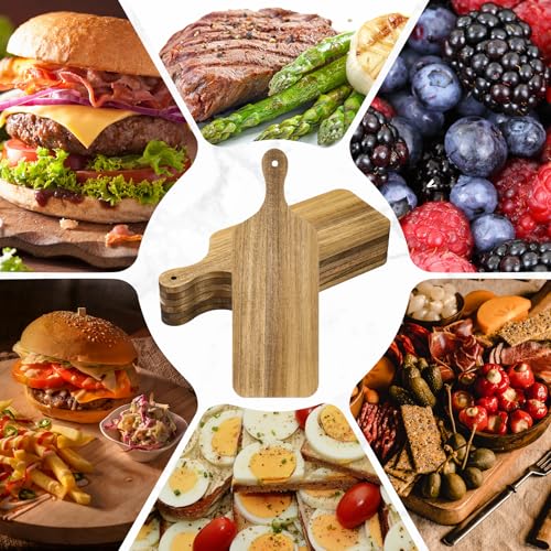 6 Pcs Wood Cutting Boards Bulk 17 Inch with Handle (6 Count)