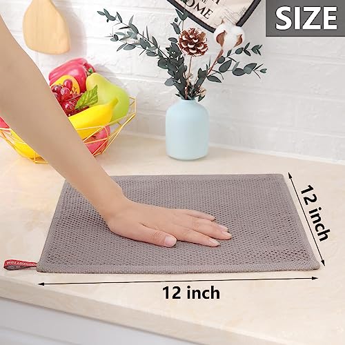 100% Cotton Waffle Weave Kitchen Dish Cloths 12 (12 Count)