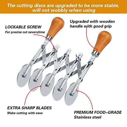 5 Wheel Pastry Cutter Stainless