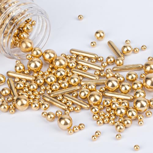 Gold Sprinkles 130g (4.58 Ounce)