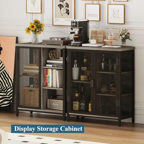 Small Coffee Bar Cabinet with Storage