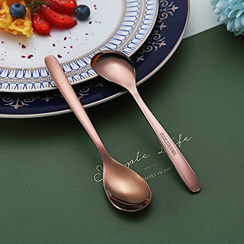 Copper Demitasse Espresso Spoons (6 Count)